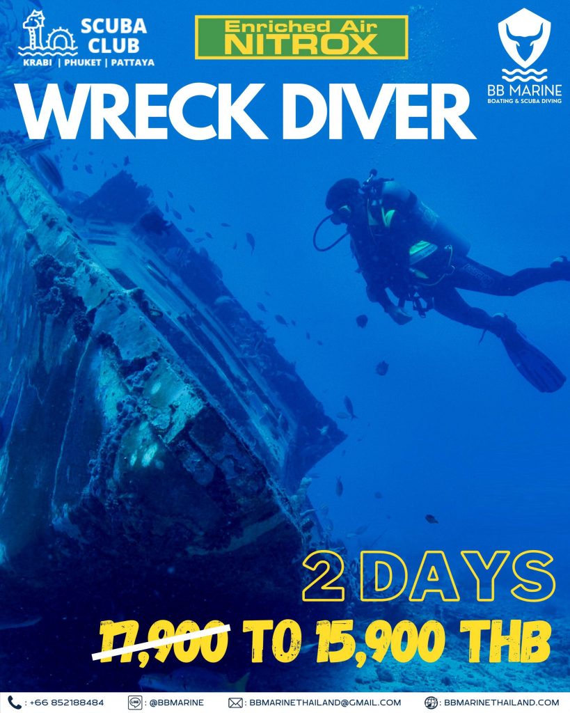 diving in wreck