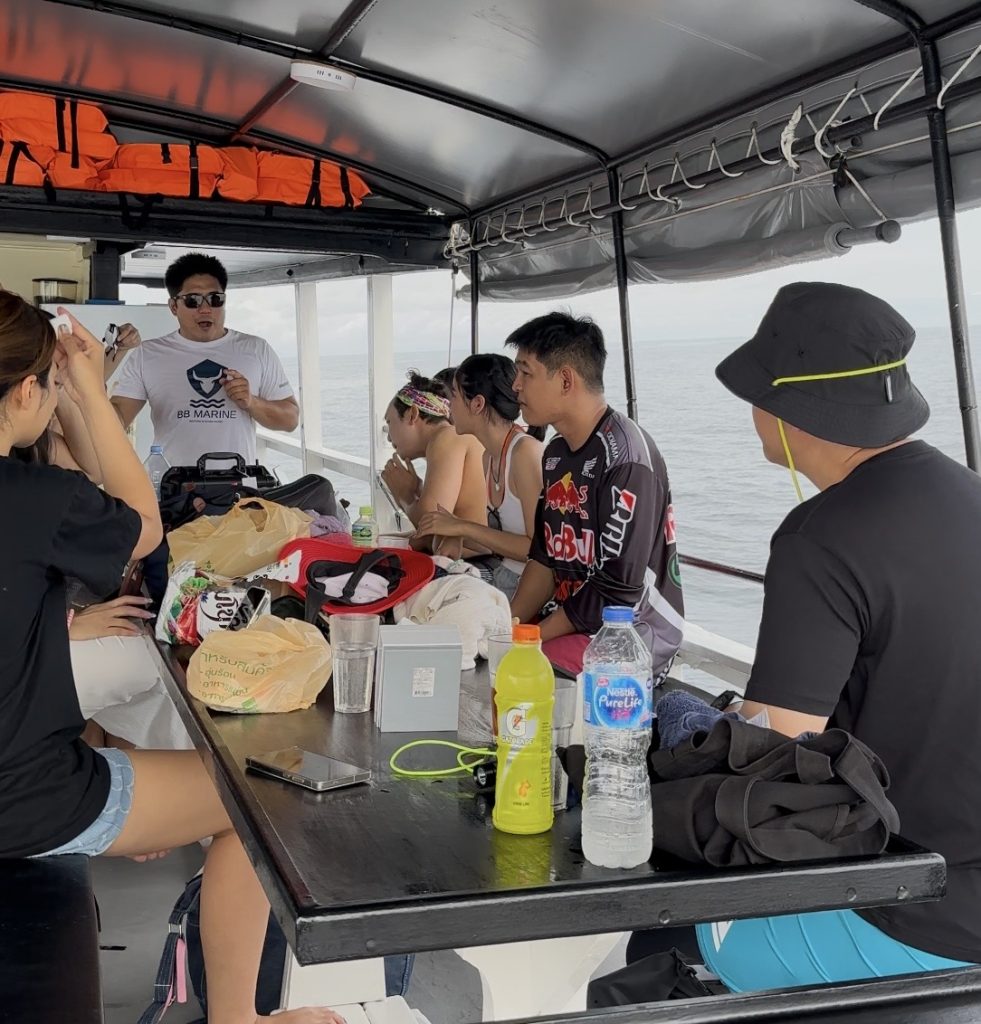 planning before the open water dive
